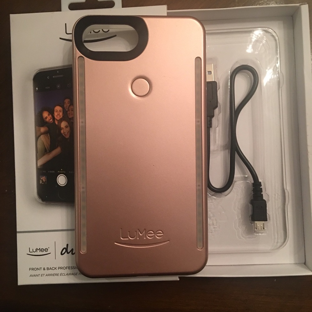 Lumee Duo front and back iPhone 7/6s plus case